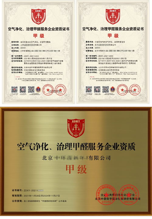 室内空气检测与治理企业资质要求及企业管理服务要点